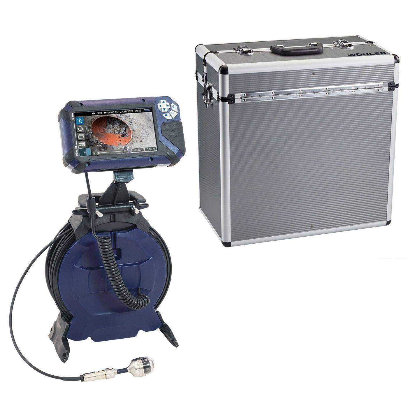 Wohler VIS 500 Chimney Inspection Camera System w/ 1.5" Camera Head and Cable Reel - 12143 - InterTest, Inc.