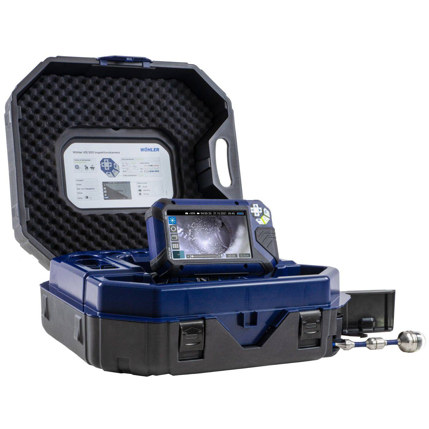 Wohler VIS 500 PLUS Camera Inspection System w/ 1.5" & 1" Camera Head- 11303 - InterTest, Inc.